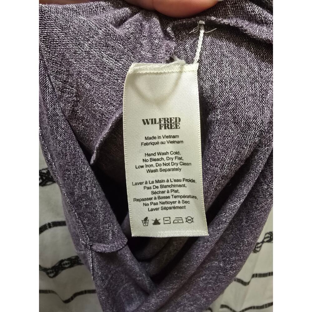 Wilfred Free purple heathered cut out back bodycon sleeveless tank dress small - Picture 9 of 10